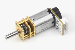DC-motor with gearbox 12VDC 1:150 200rpm with encoder @ electrokit