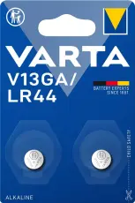 LR44 alkalisk knappcell 1.5V Varta 2-pack @ electrokit