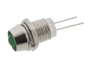 Panelindikator LED 20mA &oslash;8mm gr&ouml;n @ electrokit