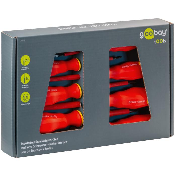 Insulated Screwdriver Set 1000VAC 8pcs @ electrokit (3 of 3)