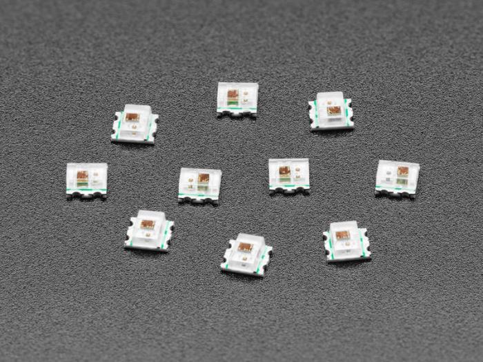 LED SMD2020 RGB adresserbar WS2812B - 10-pack @ electrokit (1 av 4)