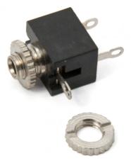2.5mm hona 2-pol mono chassi @ electrokit