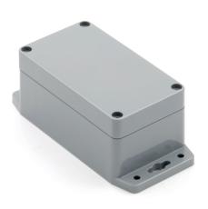 Enclosure 115X65X55mm IP65 with flange grey ABS @ electrokit
