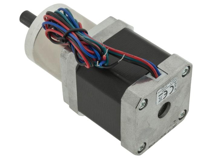 Stegmotor NEMA17 1.8° 0.44Nm med planetväxel 19.2:1 @ electrokit (3 av 3)
