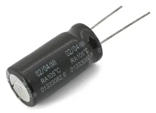 Electrolytic capacitor 120uF 400V 105C &oslash;18x30mm @ electrokit