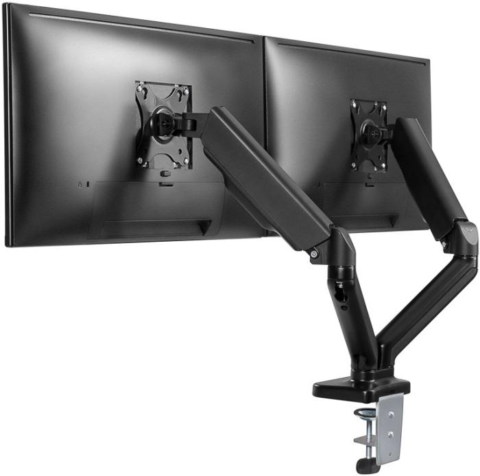 Desk mount with gas spring for dual monitors @ electrokit (4 of 11)
