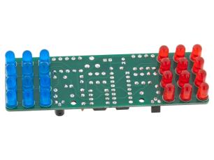 Police Flashing Strobe red/blue 24 LEDs - Soldering kit @ electrokit