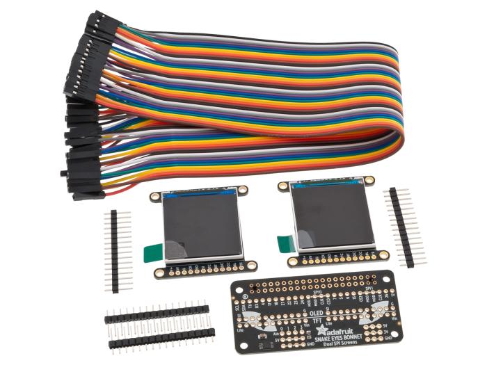 Animated Eyes Kit för Raspberry Pi - 2x LCD+HAT @ electrokit (1 av 1)