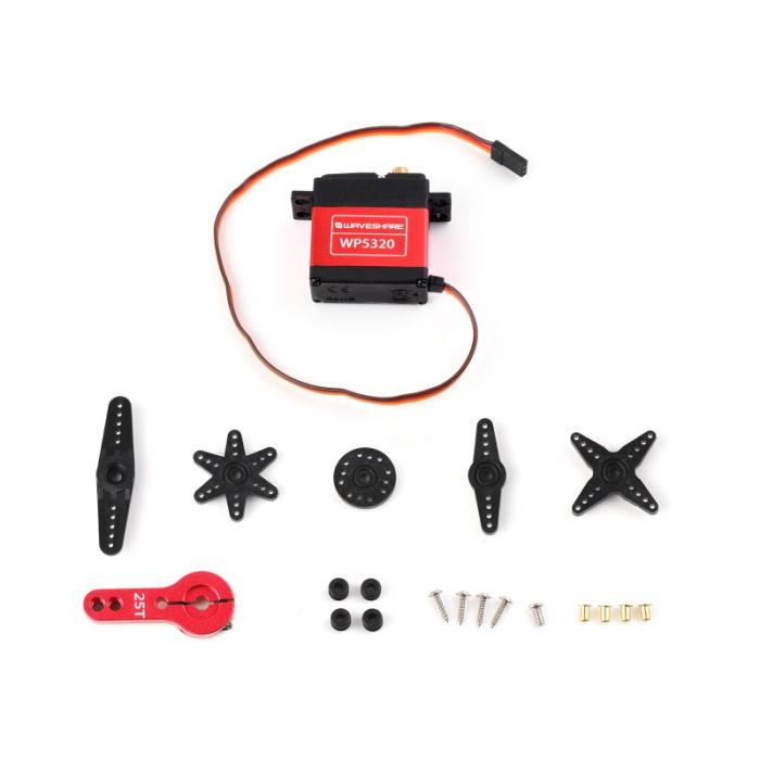 Digital servo 20kg 0.15s metal, high torque @ electrokit (3 of 8)