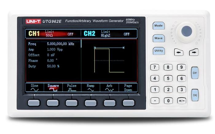 Function generator 60MHz 2-ch UNI-T UTG962E @ electrokit (2 of 4)