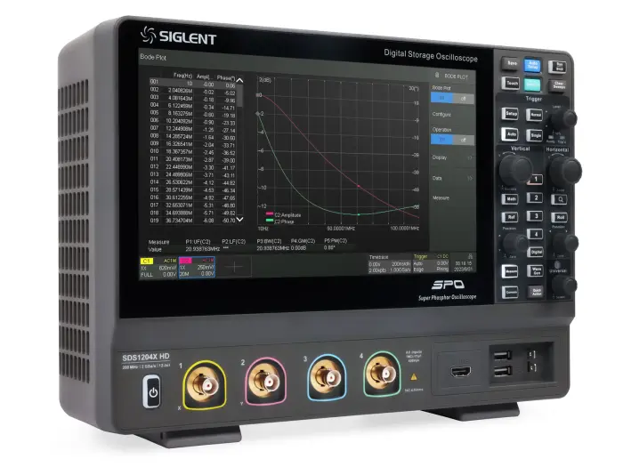 Oscilloskop 100MHz 2-kan 12-bit Siglent SDS1102X HD @ electrokit (4 av 10)