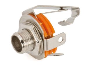 6.3mm hona 2-pol mono chassie brytare @ electrokit