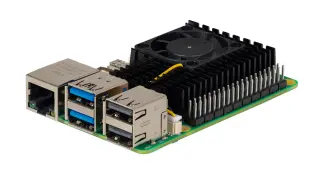 Aktiv kylare f&ouml;r Raspberry Pi 5 @ electrokit