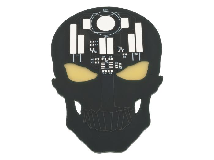 Skull with Pulsating Red Eyes - SMD Soldering Kit @ electrokit (6 of 7)