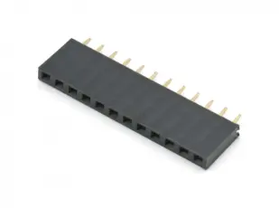 Female header 2.54mm 1x12p @ electrokit