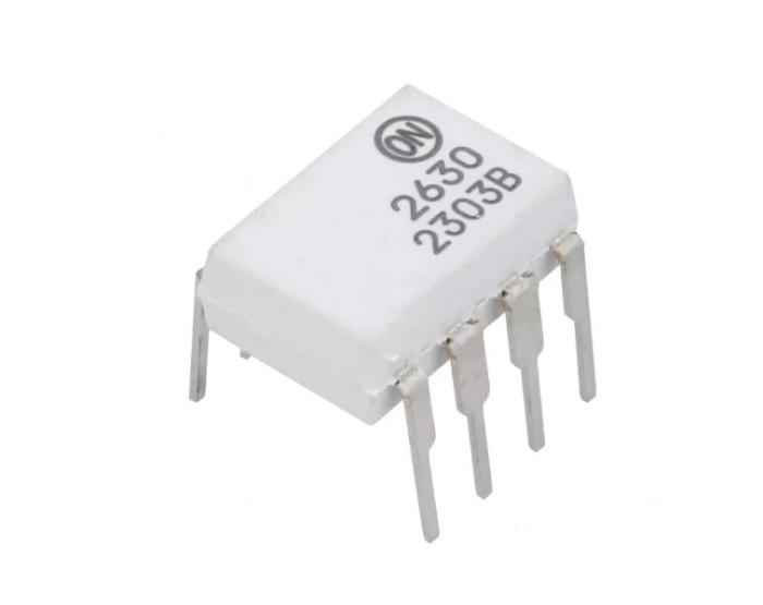 HCPL2630M DIP-8 dual optocoupler logic gate 10MBit/s @ electrokit (1 of 1)