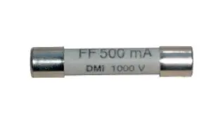 S&auml;kring 6.3x32mm 500mA 1kV snabb (F) keramisk @ electrokit