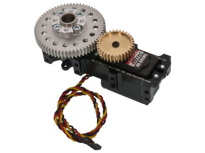 Actobotics Växellåda för 360°-servon - 2:1 utväxling @ electrokit (6 av 8)