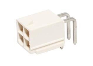 Stiftlist PCB Mini-Fit Jr hane 2x2-pol ATX12V P4 4-pol vinklad @ electrokit