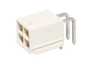 Stiftlist PCB Mini-Fit Jr hane 2x2-pol ATX12V P4 4-pol vinklad @ electrokit