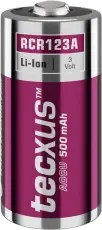 CR123A laddningsbar litium 3V 500mAh @ electrokit