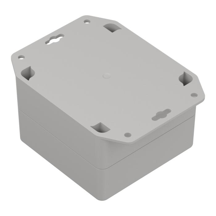 Enclosure flange 90x90x60mm ABS IP65 @ electrokit (4 of 5)