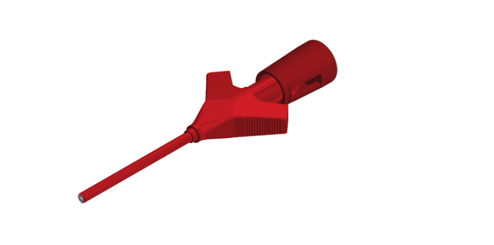 Mini gripper 54mm with 2x dupont-connector red @ electrokit (1 of 2)