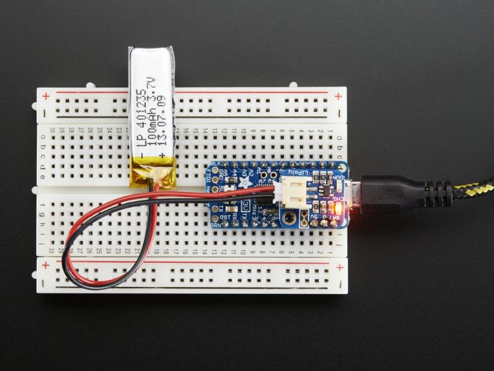 Adafruit Pro Trinket LiIon/LiPoly Backpack @ electrokit (6 av 8)