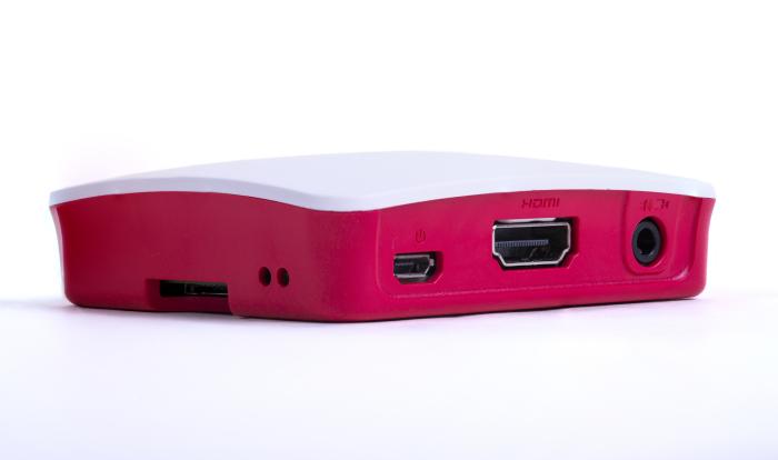 Case for Raspberry Pi 3A+ red/white @ electrokit (4 of 5)