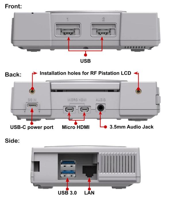 Inbyggnadslåda för Raspberry Pi 4 - Playstation @ electrokit (5 av 6)