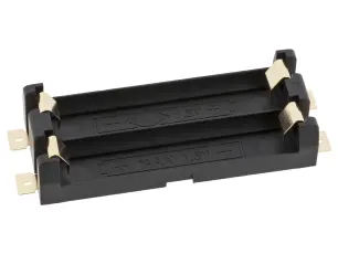 Batterihållare 2x AAA PCB SMD @ electrokit