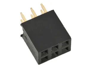 Female header 2.54mm 2x3p @ electrokit