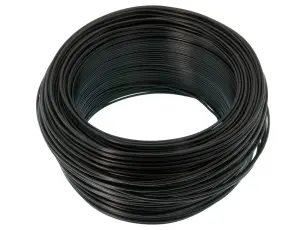 Kopplingstråd 0.5mm² entrådig - svart @ electrokit