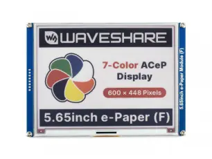 5.65" E-ink display 600x448px 7-color breakout @ electrokit