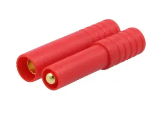 HXT strömkontakt 4mm 32(70)A hane/hona @ electrokit