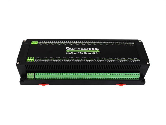 Relay module 32-ch RS-485 / Modbus DIN rail @ electrokit (4 of 8)