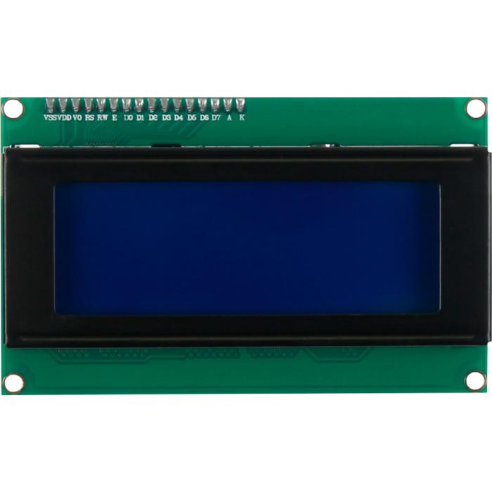 LCD 4x20 tecken vit/blå I2C 5V @ electrokit (2 av 3)