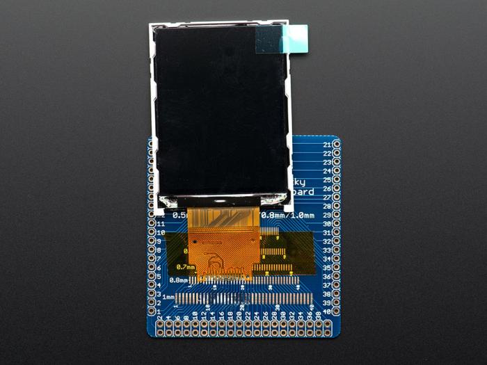 FPC adapter card 40pin w. multi-pitch 0.5/0.6/0.7/0.8/1.0mm @ electrokit (2 of 2)