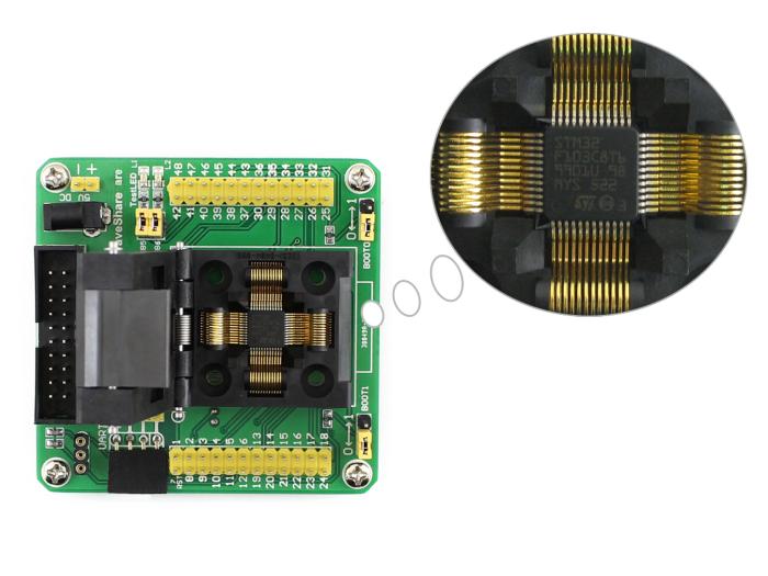 STM32-QFP48 Programmer Adapter @ electrokit (8 of 8)