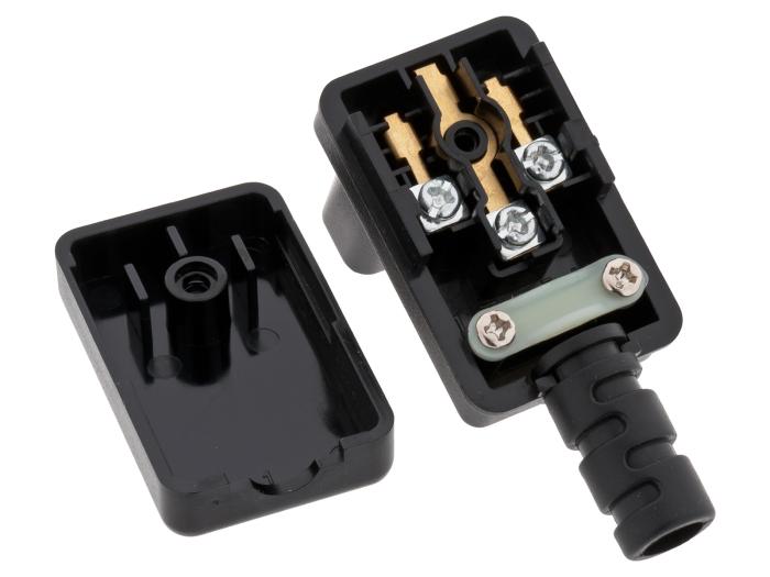 Mains connector IEC C13 10A 250VAC angled @ electrokit (2 of 2)