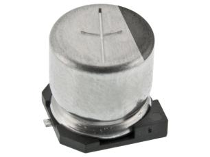 Elektrolytkondensator SMD 470uF 25V 105C &oslash;10x10.5mm @ electrokit