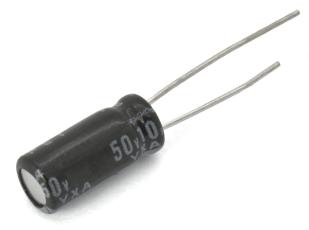 Electrolytic capacitor 68uF 25V 105C &oslash;5x11mm 5000h @ electrokit
