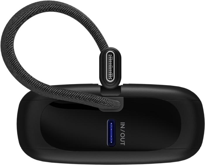 Power bank 10000 mAh USB-C PD + USB-A 20W built-in cable @ electrokit (4 of 9)
