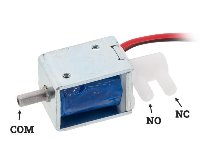 Magnetventil 1.6mm 3-väg 12V @ electrokit (3 of 4)
