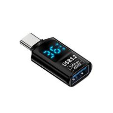 USB-C till USB-A testare f&ouml;r volt och ampere @ electrokit