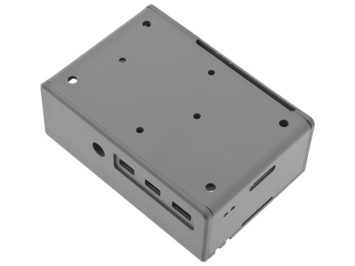 Inbyggnadslåda för Raspberry Pi 4 + PoE HAT - mörkgrå @ electrokit (2 av 3)