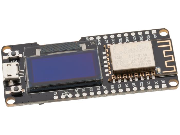 ESP8266 utvecklingskort med OLED @ electrokit (2 av 3)