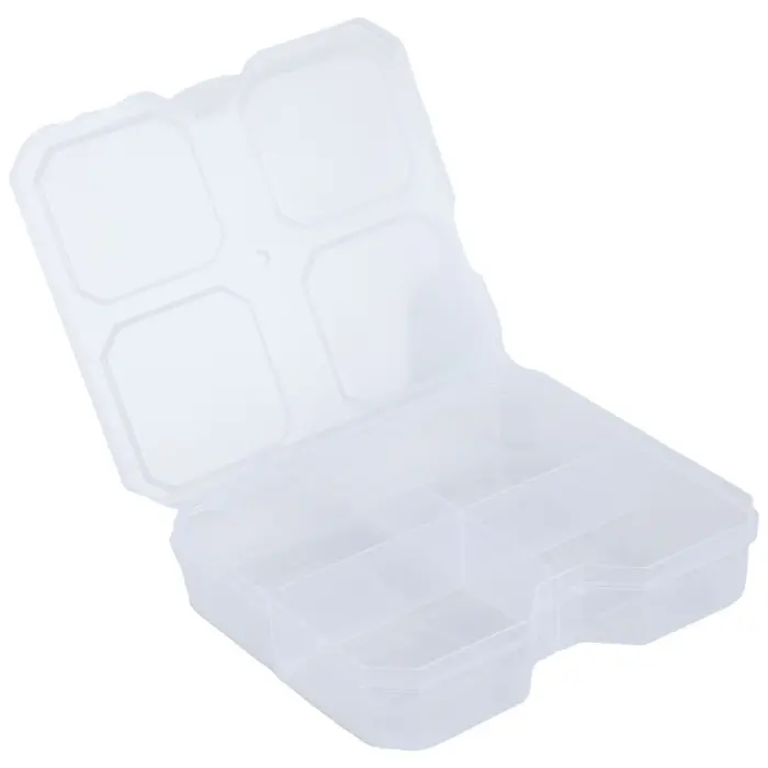 Assortment Box 4 compartments clear 154x140x35mm @ electrokit (3 of 3)