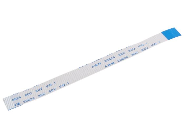 FPC-kabel 15-pol 0.5mm 100mm motsatt-sida @ electrokit (1 av 1)