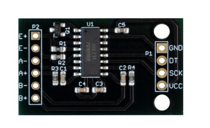 Lastcell 1kg med HX711 lastcellsförstärkare @ electrokit (2 av 2)